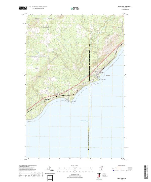 Knife River, MN — USGS 7.5-minute topo (2022)
