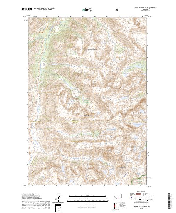 Little Park Mountain, MT — USGS 7.5-minute topo (2024)