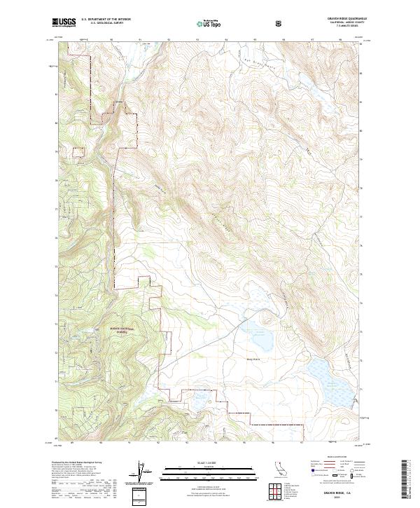 Graven Ridge, CA — USGS 7.5-minute topo (2021)