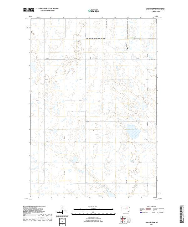 Stafford Dam, SD — USGS 7.5-minute topo (2021)