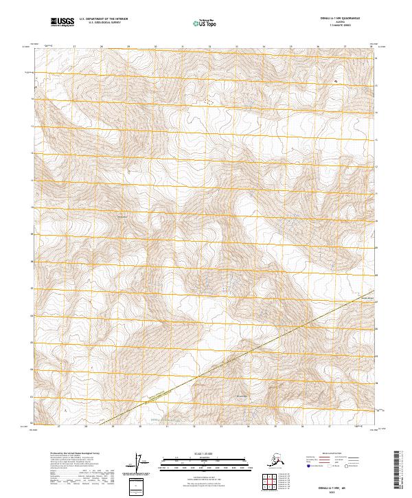 Denali A-1 NW, AK — USGS 7.5-minute topo (2023)