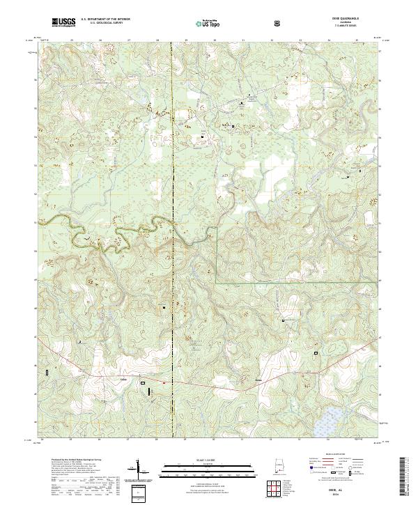Dixie, AL — USGS 7.5-minute topo (2024)