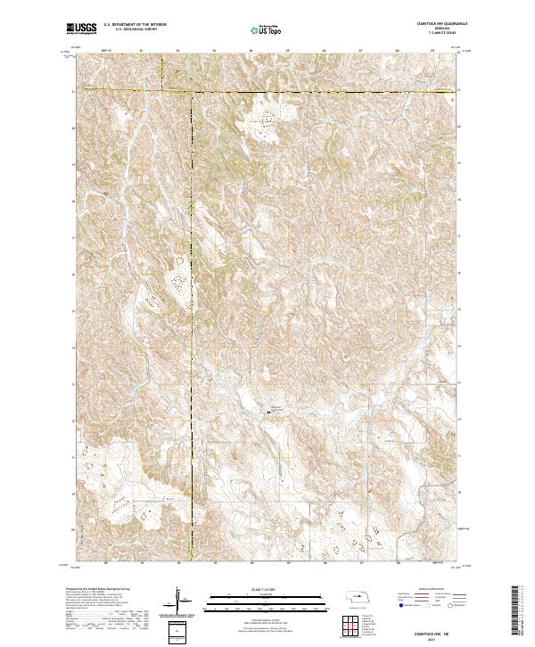 Comstock NW, NE — USGS 7.5-minute topo (2021)