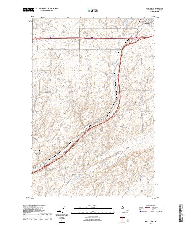 Ritzville SW, WA — USGS 7.5-minute topo (2023)