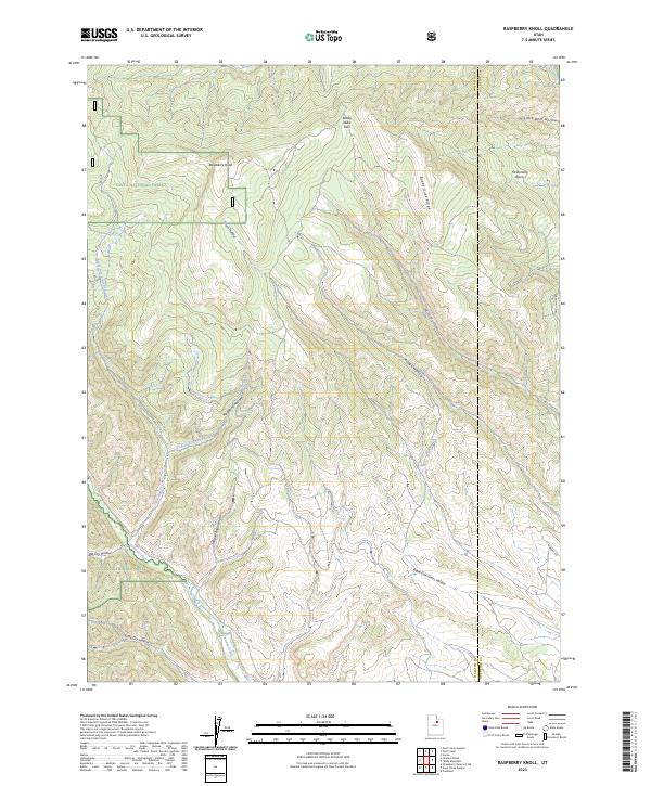 Raspberry Knoll, UT — USGS 7.5-minute topo (2023)
