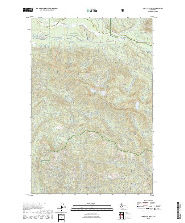 Sawtooth Ridge, WA — USGS 7.5-minute topo (2023)