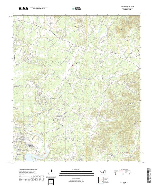 Pipe Creek, TX — USGS 7.5-minute topo (2022)