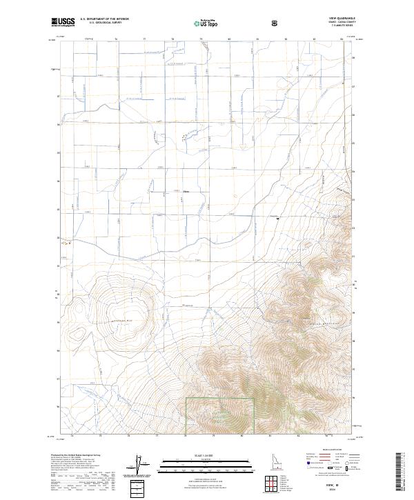 View, ID — USGS 7.5-minute topo (2024)