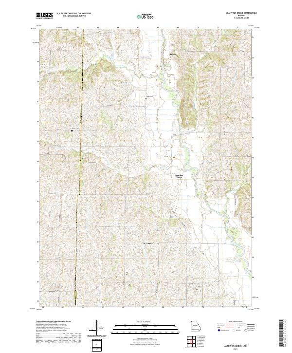 Alanthus Grove, MO — USGS 7.5-minute topo (2021)