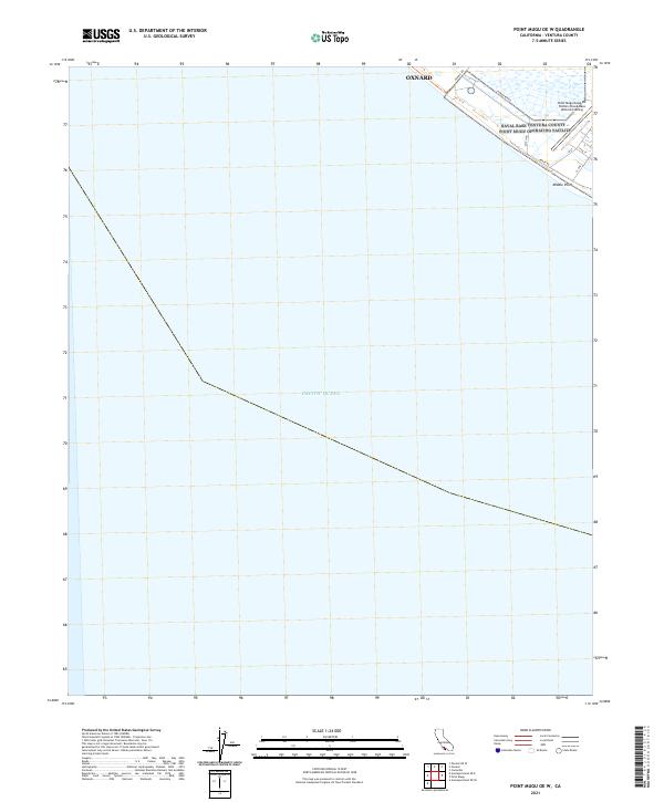 Point Mugu OE W, CA — USGS 7.5-minute topo (2021)