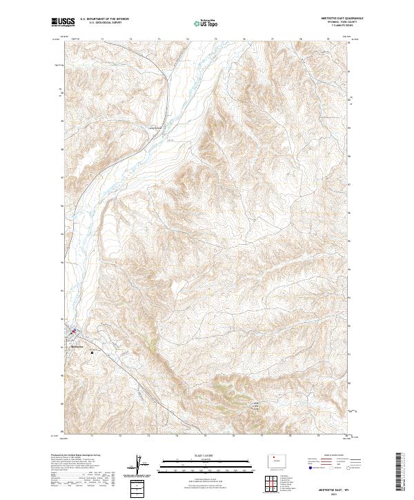 Meeteetse East, WY — USGS 7.5-minute topo (2021)