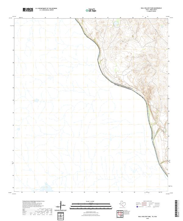 Bull Hollow Tank, TX,COA, US — USGS 7.5-minute topo (2022)