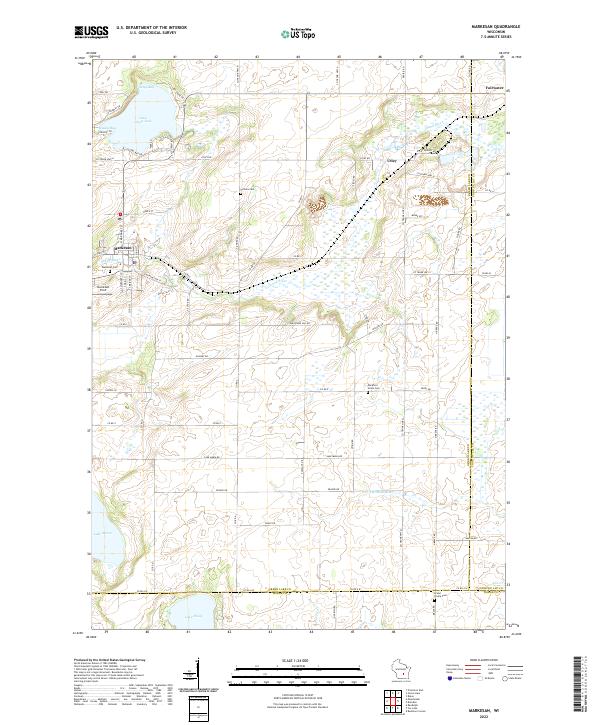 Markesan, WI — USGS 7.5-minute topo (2022)
