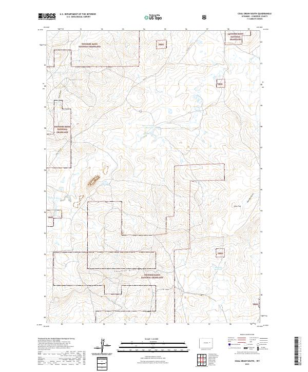 Coal Draw South, WY — USGS 7.5-minute topo (2021)