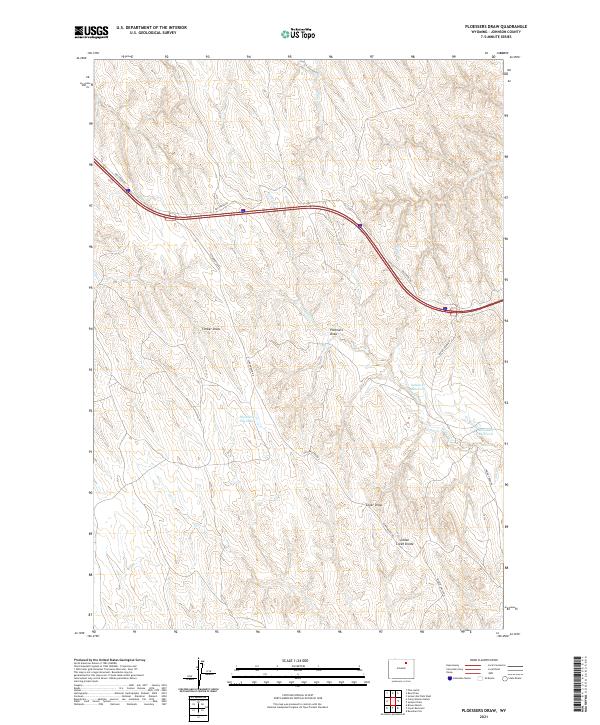 Ploessers Draw, WY — USGS 7.5-minute topo (2021)
