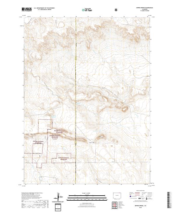 Dipper Spring, CO — USGS 7.5-minute topo (2022)