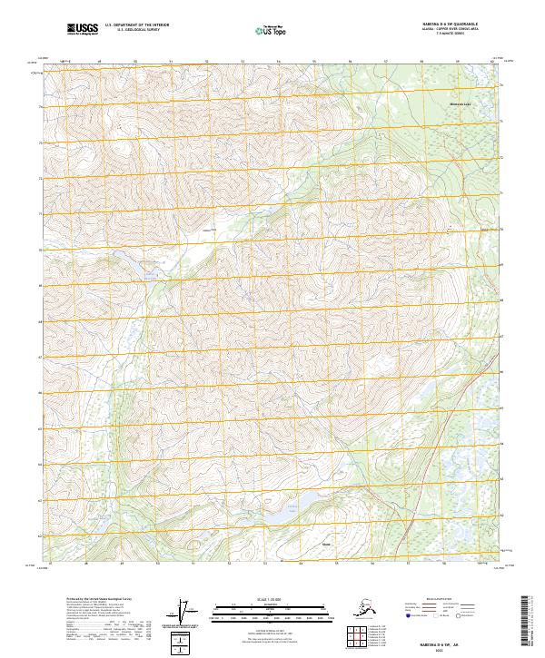 Nabesna D-6 SW, AK — USGS 7.5-minute topo (2023)