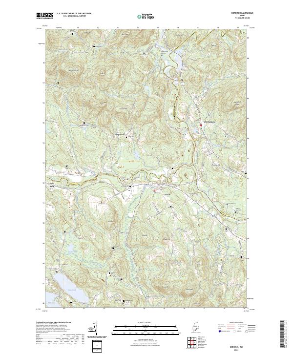 Cornish, ME — USGS 7.5-minute topo (2024)