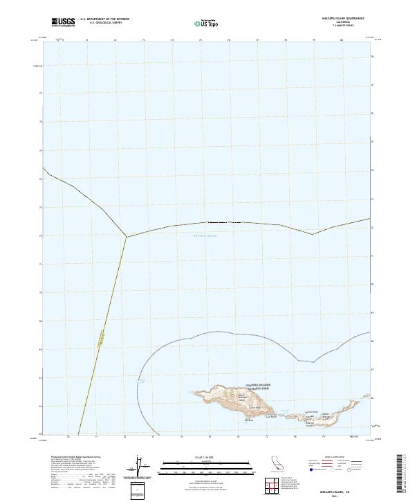 Anacapa Island, CA — USGS 7.5-minute topo (2021)