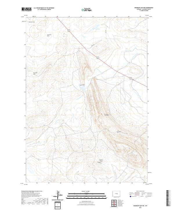 Emigrant Gap NW, WY — USGS 7.5-minute topo (2021)