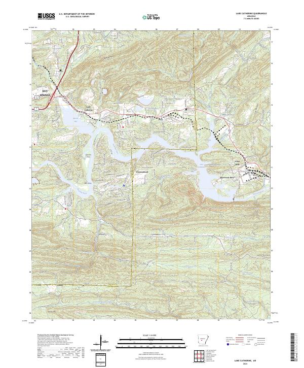 Lake Catherine, AR — USGS 7.5-minute topo (2024)