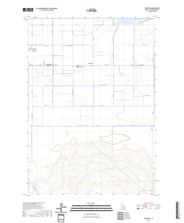 Terreton, ID — USGS 7.5-minute topo (2023)