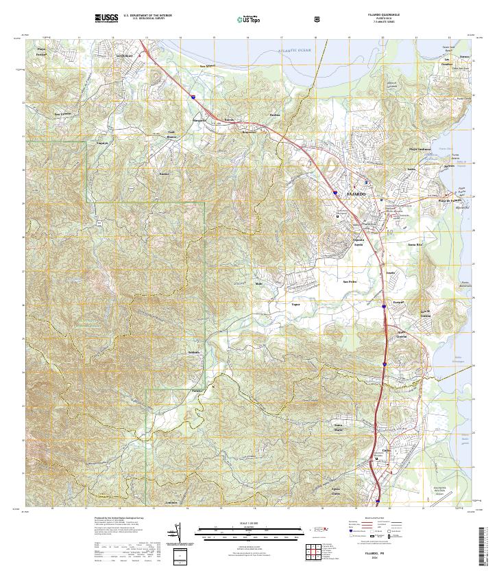 Fajardo, PR — USGS 7.5-minute topo (2024)