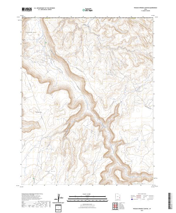 Trough Springs Canyon, UT — USGS 7.5-minute topo (2023)