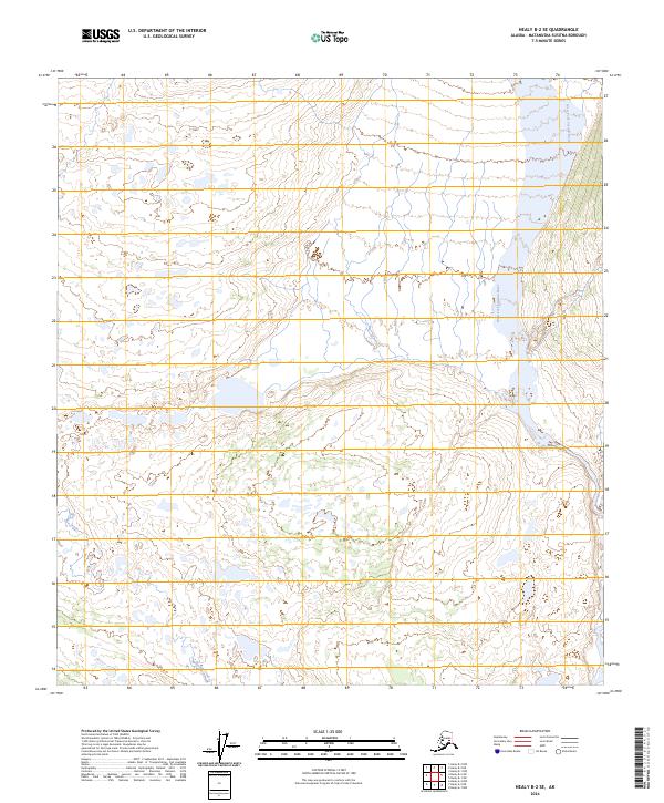 Healy B-2 SE, AK — USGS 7.5-minute topo (2024)