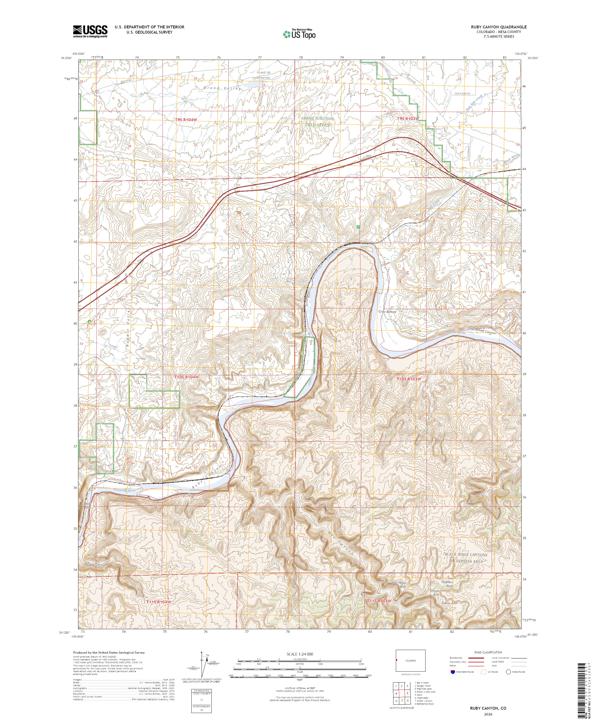 Ruby Canyon, CO — USGS 7.5-minute topo (2026)