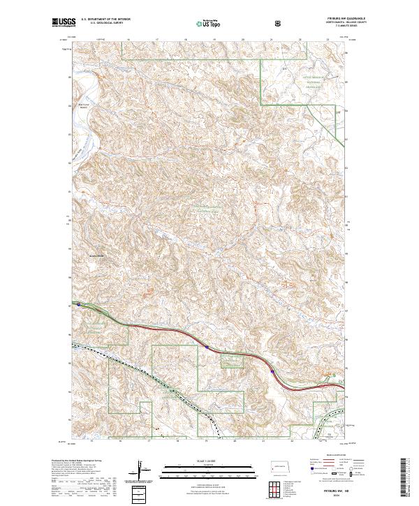 Fryburg NW, ND — USGS 7.5-minute topo (2024)