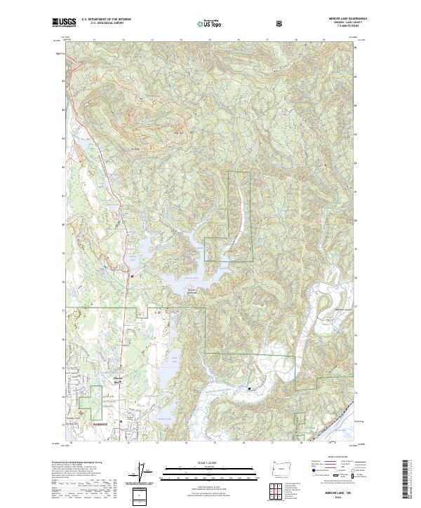 Mercer Lake, OR — USGS 7.5-minute topo (2024)