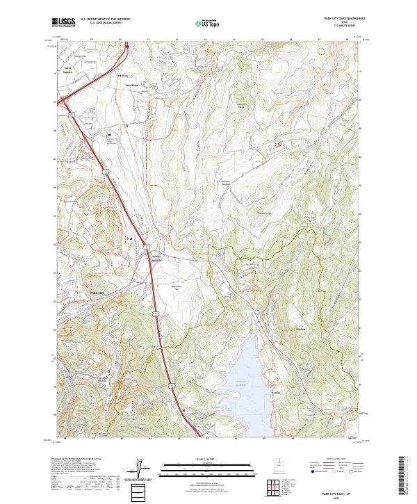 Park City East, UT — USGS 7.5-minute topo (2023)