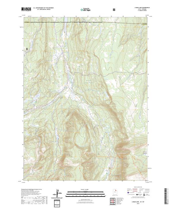 Lyman Lake, UT-WY — USGS 7.5-minute topo (2023)