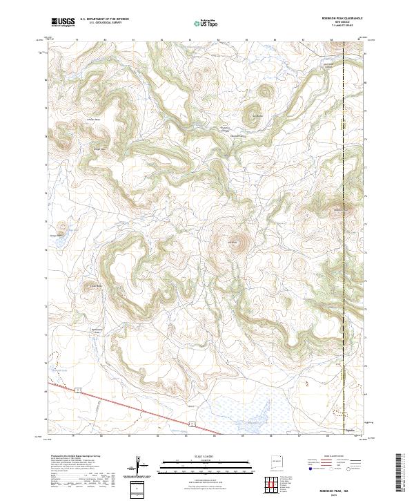 Robinson Peak, NM — USGS 7.5-minute topo (2023)