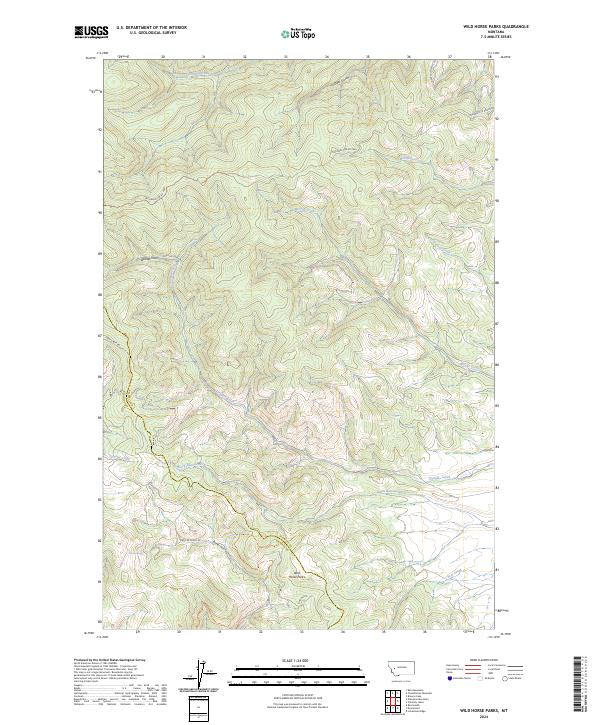 Wild Horse Parks, MT — USGS 7.5-minute topo (2024)