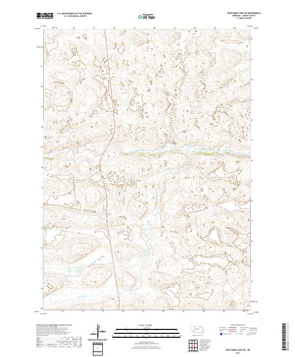 Wild Mare Lake SW, NE — USGS 7.5-minute topo (2021)
