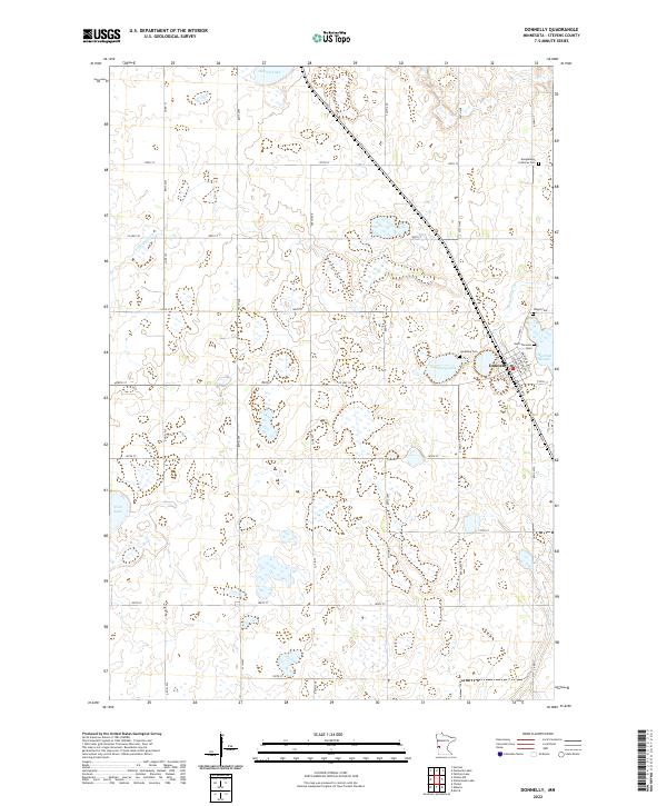 Donnelly, MN — USGS 7.5-minute topo (2022)