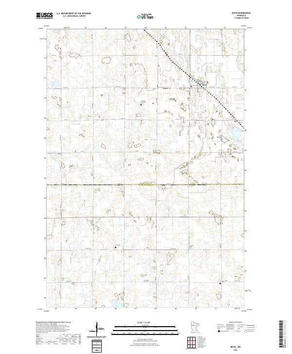 Boyd, MN — USGS 7.5-minute topo (2022)