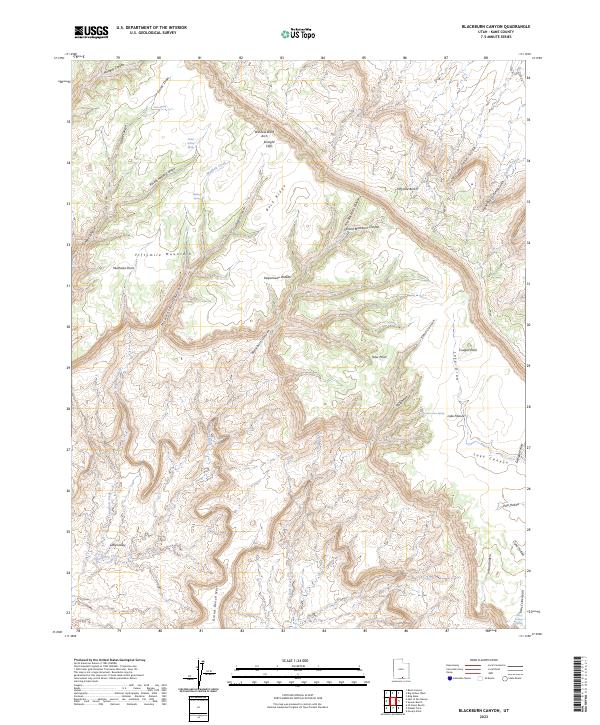 Blackburn Canyon, UT — USGS 7.5-minute topo (2023)