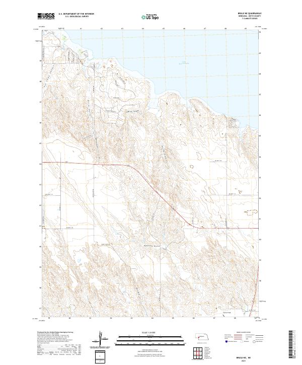 Brule NE, NE — USGS 7.5-minute topo (2021)