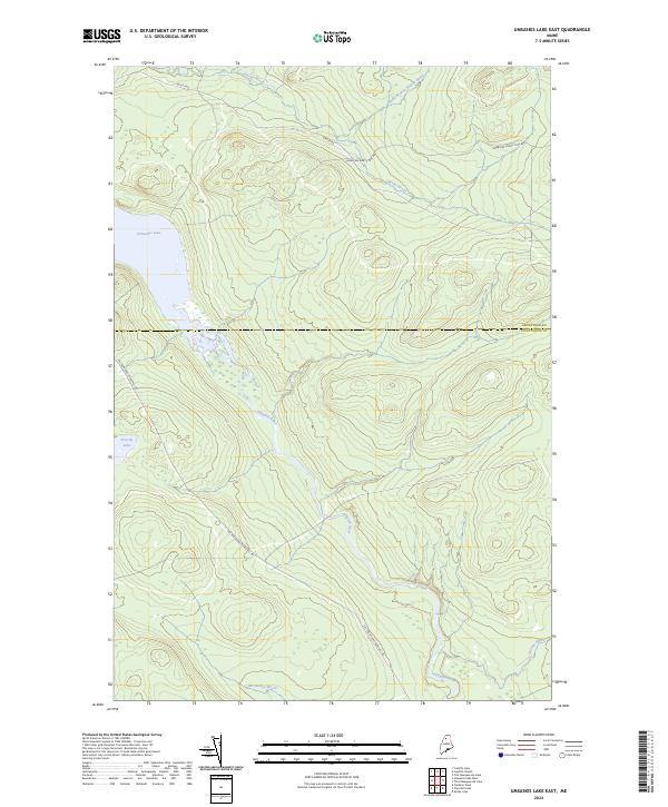 Umsaskis Lake East, ME — USGS 7.5-minute topo (2024)
