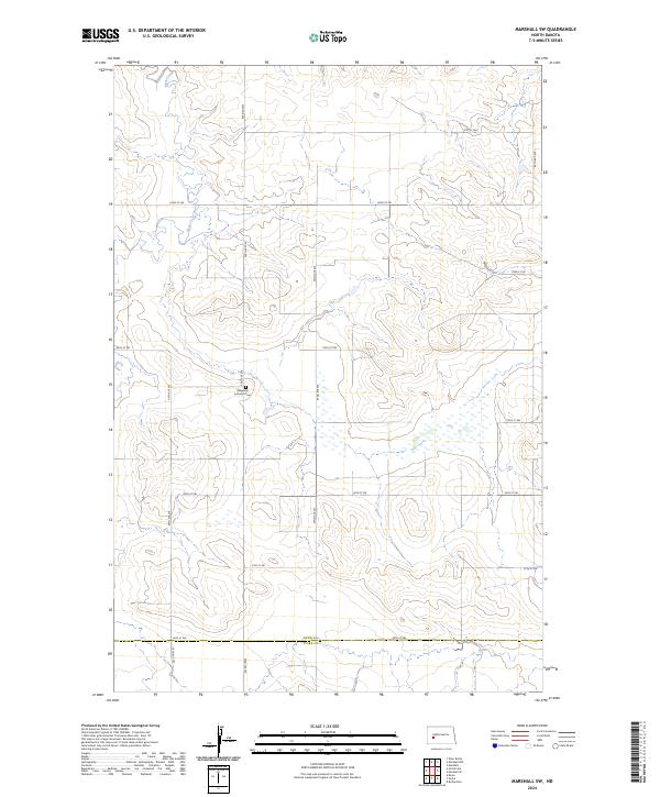 Marshall SW, ND — USGS 7.5-minute topo (2024)