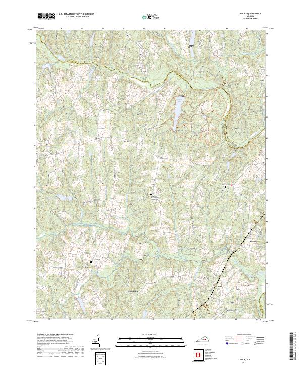 Chula, VA — USGS 7.5-minute topo (2022)