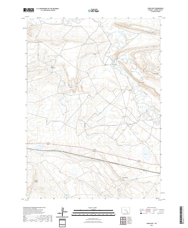 Como East, WY — USGS 7.5-minute topo (2021)