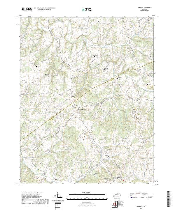 Freedom, KY — USGS 7.5-minute topo (2022)