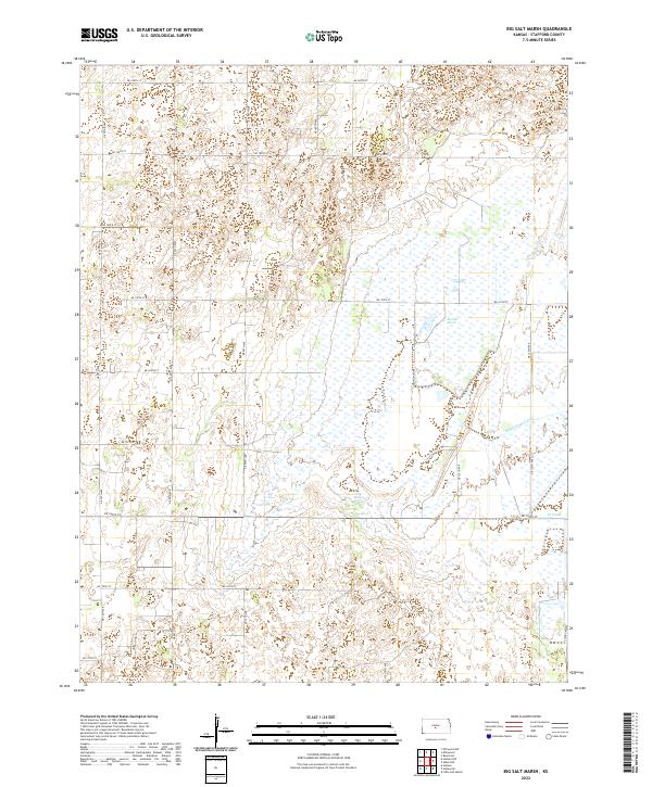 Big Salt Marsh, KS — USGS 7.5-minute topo (2022)