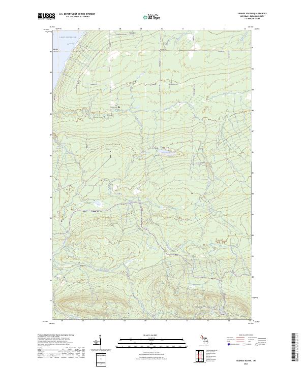 Skanee South, MI — USGS 7.5-minute topo (2023)