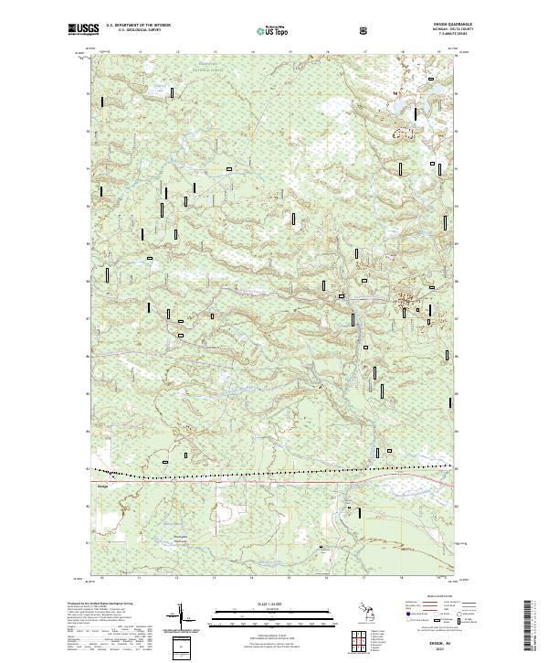 Ensign, MI — USGS 7.5-minute topo (2023)