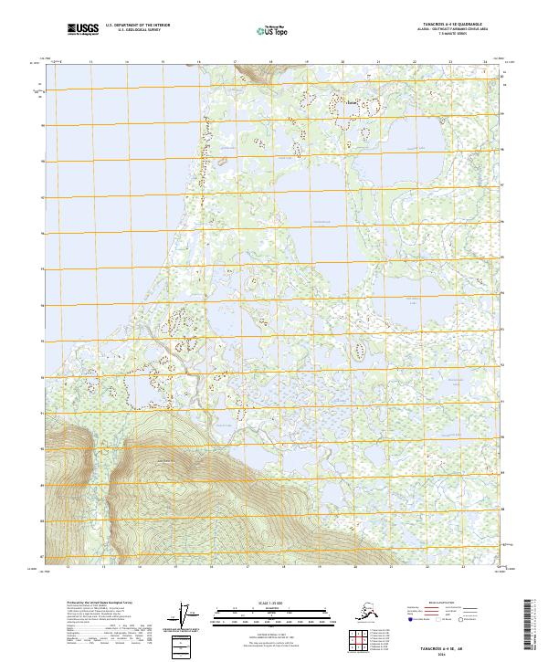 Tanacross A-4 SE, AK — USGS 7.5-minute topo (2024)
